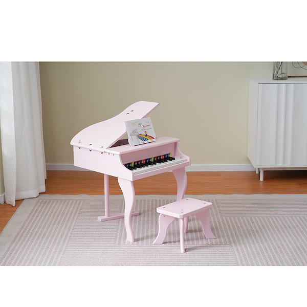 Qoo10] ピアノ おもちゃ ミニグランドピアノ 椅