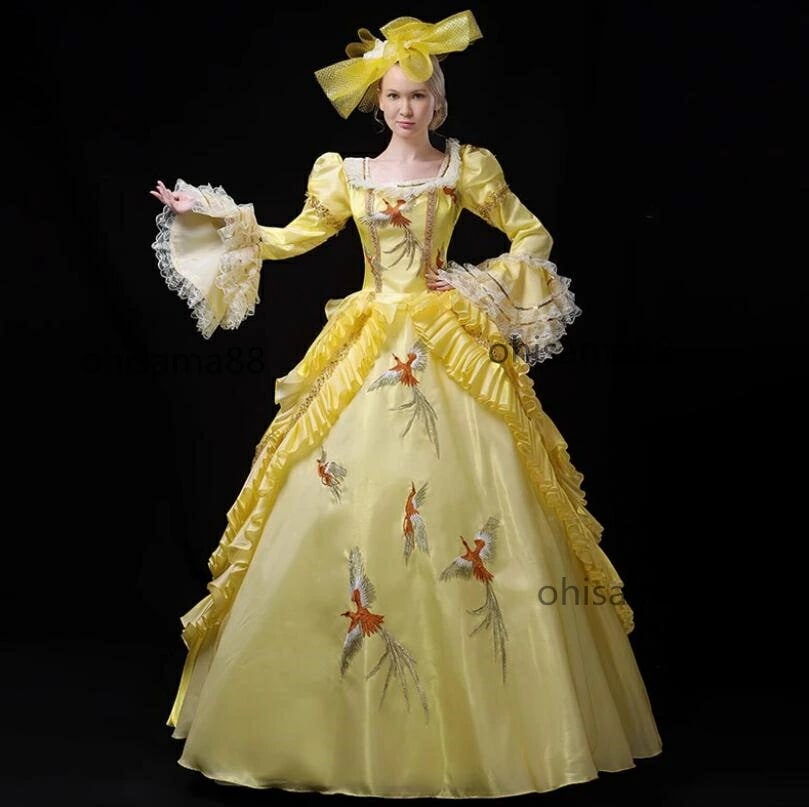 限定モデルヨーロッパ風ドレス 演劇 中世貴族風 貴婦人ドレス オペラ声楽 プリンセスドレス 宮廷ドレス 華やか 貴族ドレス 高級感 お姫様ワンピース 可愛い パーティードレス 文化祭 学園祭 ロングド