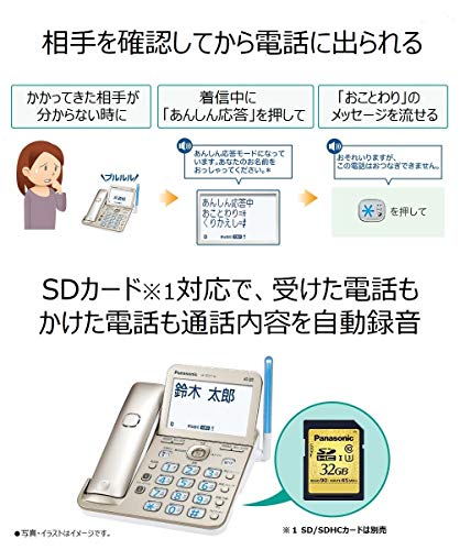 パナソニック : 家電 コードレス電話機(子機1台... 低価HOT
