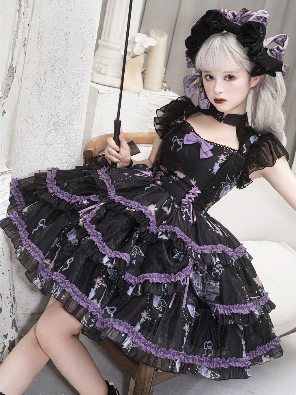 【激安本日限定】ロリータ ワンピース夜の宴会jskよく女の子ロリータワンピースサスペンダースカート分割ロリータ春夏