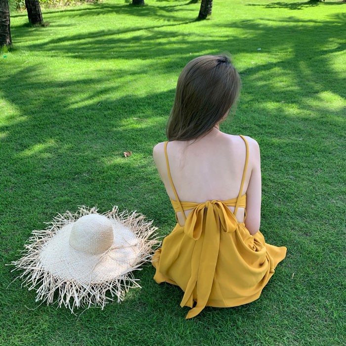 ワンピース ハワイ マキシ丈 リゾートワンピース ノースリーブ 上品 夏ワンピース 大人可愛い 夏ワンピ リゾートワンピース 無地 セクシー おしゃれ かわいい Aライト 広がる裾 女性らしさ溢れる