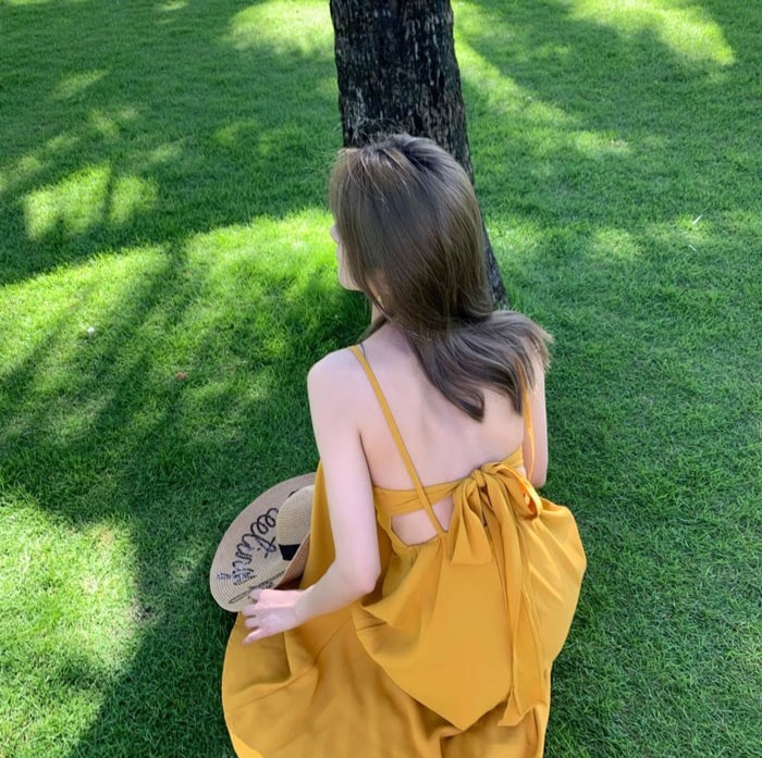 ワンピース ハワイ マキシ丈 リゾートワンピース ノースリーブ 上品 夏ワンピース 大人可愛い 夏ワンピ リゾートワンピース 無地 セクシー おしゃれ かわいい Aライト 広がる裾 女性らしさ溢れる