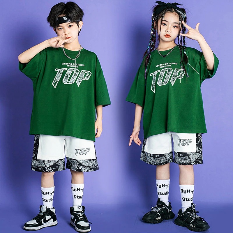 街舞児童潮服六一小学生運動会ショー衣装夏男女子供ヒップホップhiphopセット 街舞児童潮服六一小学生運動会ショー衣装夏男女子供ヒップホップhiphopセット