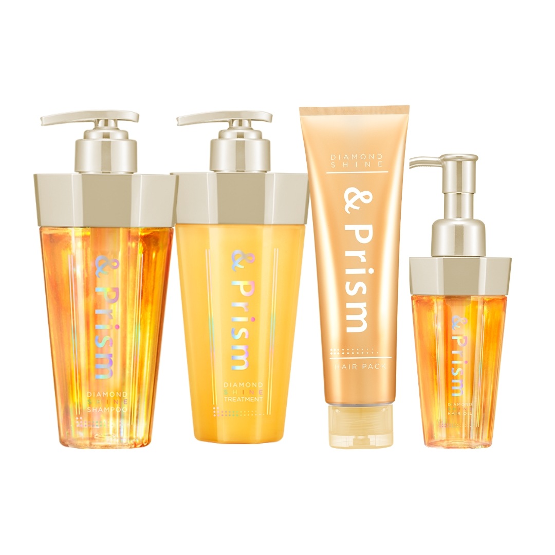 &Prism ミラクルシャイン シャンプー & トリートメント & ヘアパック & ヘアオイル セット