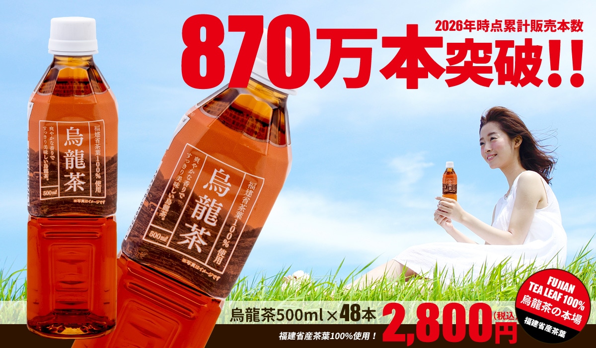 Qoo10] 烏龍茶500ml ペットボトル48本 福