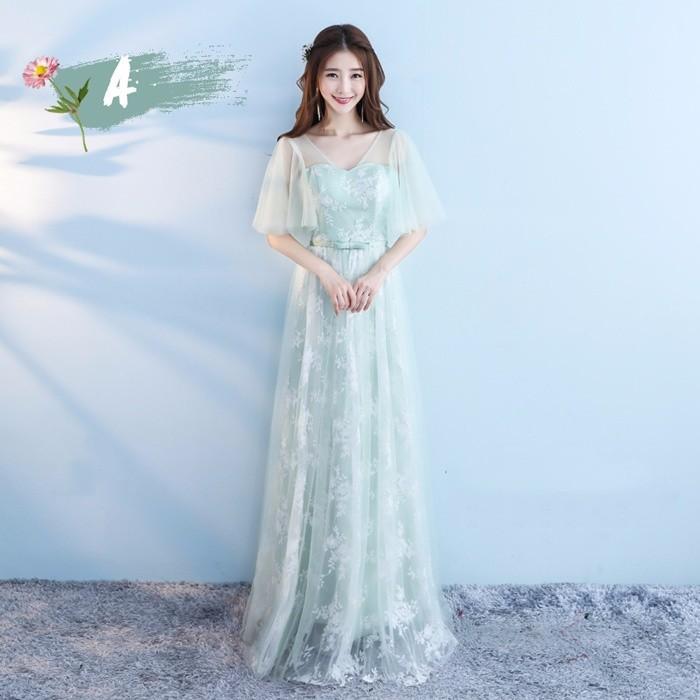 S/M/L/XL/2XL ブライズメイド ドレス ロング丈 二次会 パーティー 6タイプ ドレス ドレス 結婚式 結婚式 謝恩会 卒業式 発表会