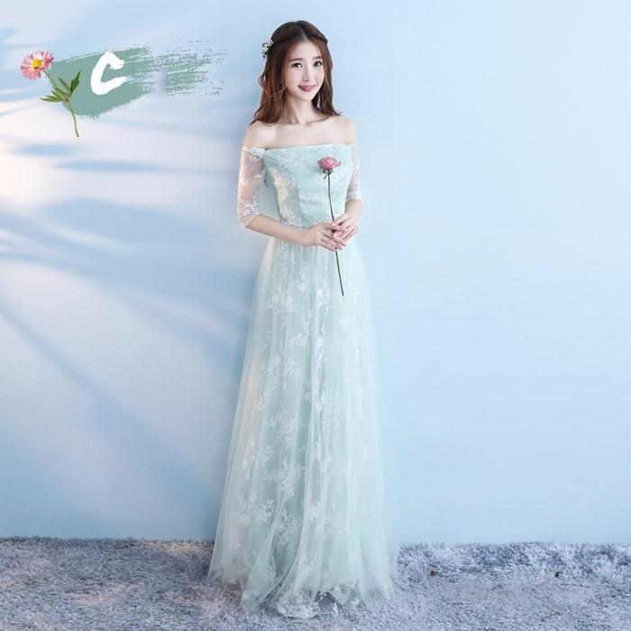 S/M/L/XL/2XL ブライズメイド ドレス ロング丈 二次会 パーティー 6タイプ ドレス ドレス 結婚式 結婚式 謝恩会 卒業式 発表会