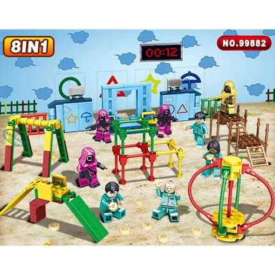 Qoo10] レゴ互換 イカゲーム 4点セットブロック : おもちゃ・知育