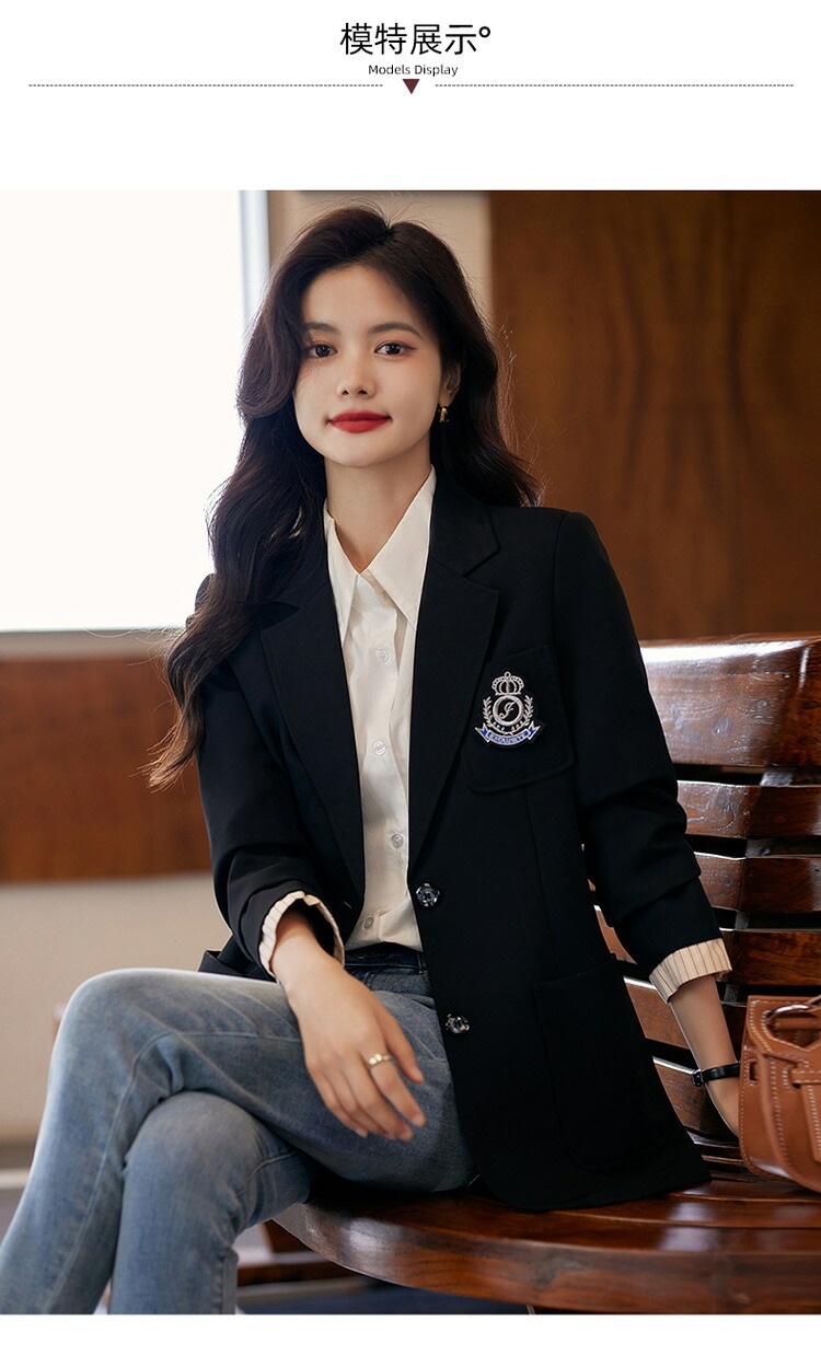 ジャケット 女 向け 春秋 おしゃれ 高級 カジュアル アカデミック スタイル 955