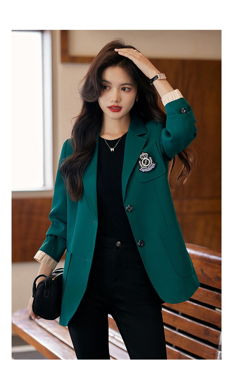ジャケット 女 向け 春秋 おしゃれ 高級 カジュアル アカデミック スタイル 955