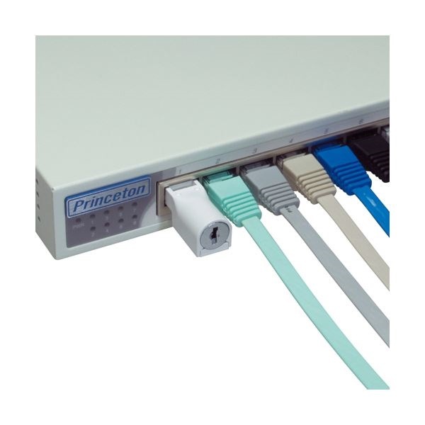 （まとめ）プリンストン LANポートロックPTC-LPL 1個[x3セット]