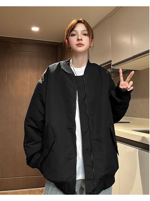 男女兼用リバーシブルラムウール中綿ジャケットベルベット厚手野球ジャケットアメリカンパイロットジャケット中綿ジャケット 男女兼用リバーシブルラムウール中綿ジャケットベルベット厚手野球ジャケットアメリカンパイロットジャケット中綿ジャケット