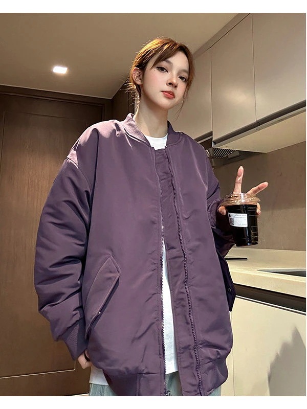 男女兼用リバーシブルラムウール中綿ジャケットベルベット厚手野球ジャケットアメリカンパイロットジャケット中綿ジャケット 男女兼用リバーシブルラムウール中綿ジャケットベルベット厚手野球ジャケットアメリカンパイロットジャケット中綿ジャケット