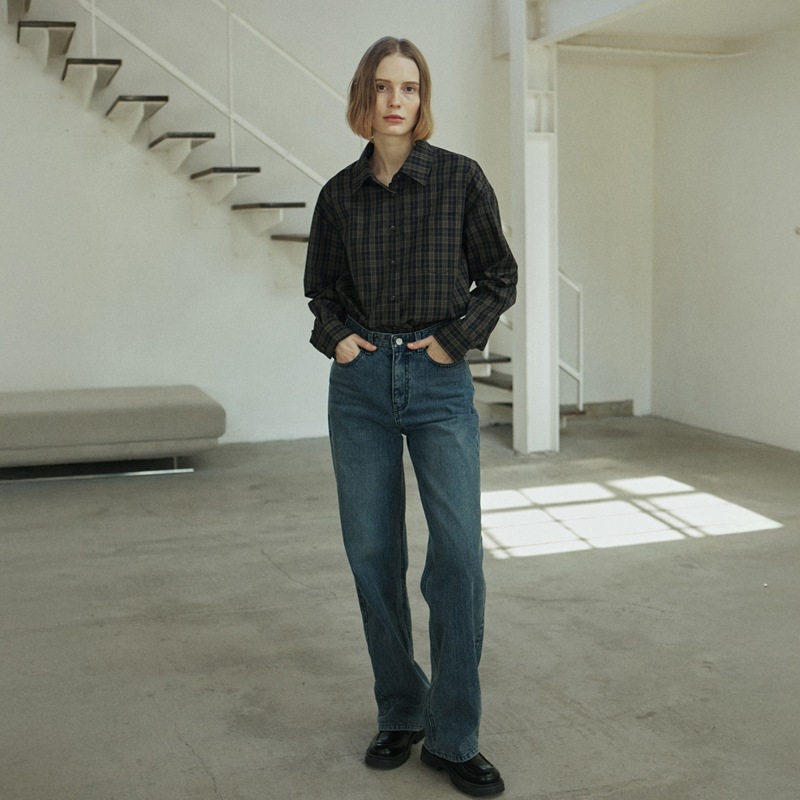 DENIM CORDUROY PANTS_BLUE DENIM CORDUROY PANTS_BLUE