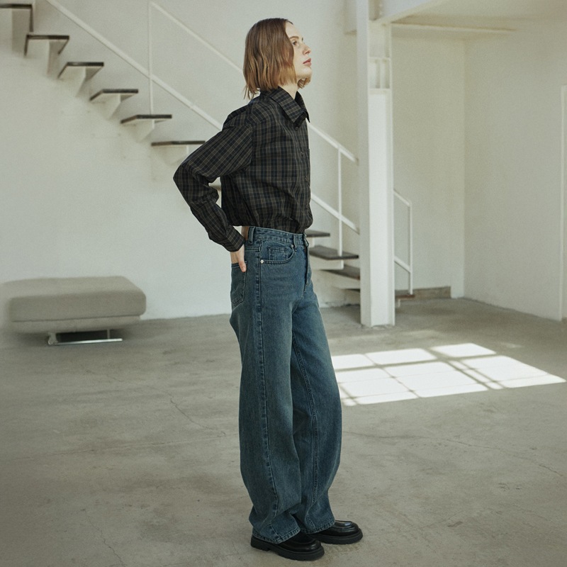 DENIM CORDUROY PANTS_BLUE DENIM CORDUROY PANTS_BLUE