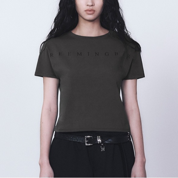 韓国アイドル愛用ブランド【ツリーミングバード】Horizon Logo Crop T-Shirts ホライズン ロゴ Tシャツ 韓国アイドル愛用ブランド【ツリーミングバード】Horizon Logo Crop T-Shirts ホライズン ロゴ Tシャツ