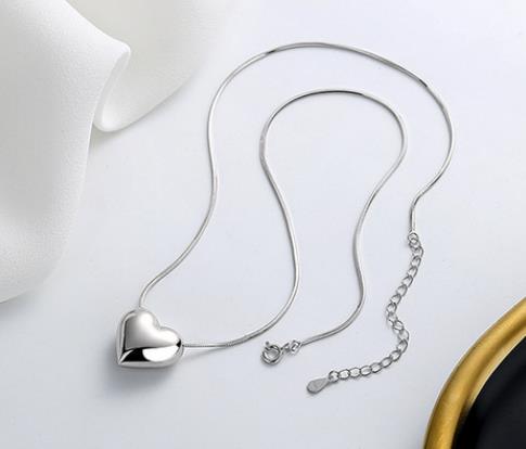 S925純銀 ネックレス大きいハート ins 鎖骨ネックレス S925ネックレス S925純銀 ネックレス大きいハート ins 鎖骨ネックレス S925ネックレス