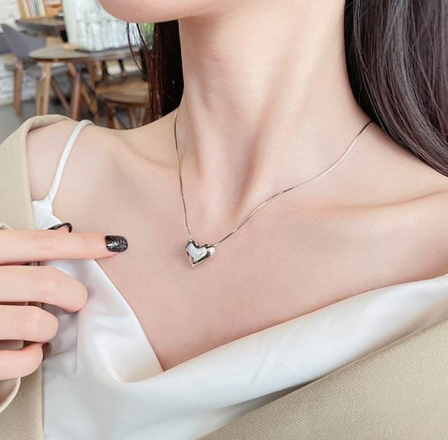 S925純銀 ネックレス大きいハート ins 鎖骨ネックレス S925ネックレス S925純銀 ネックレス大きいハート ins 鎖骨ネックレス S925ネックレス
