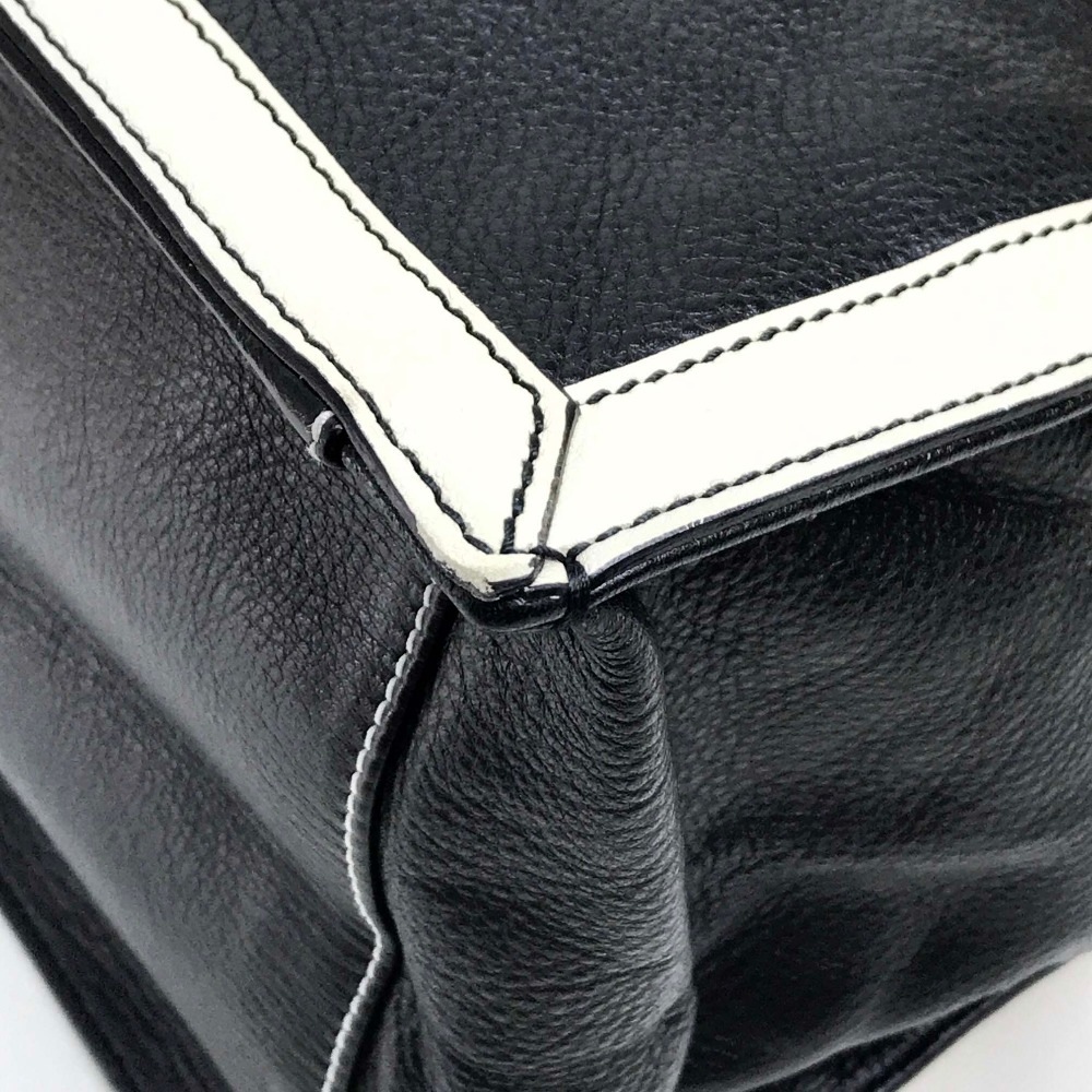 YVES SAINT LAURENT イヴサンローラン トートバッグ 274764 トートバッグ カバン レディースバッグ レザー ブラックホワイト