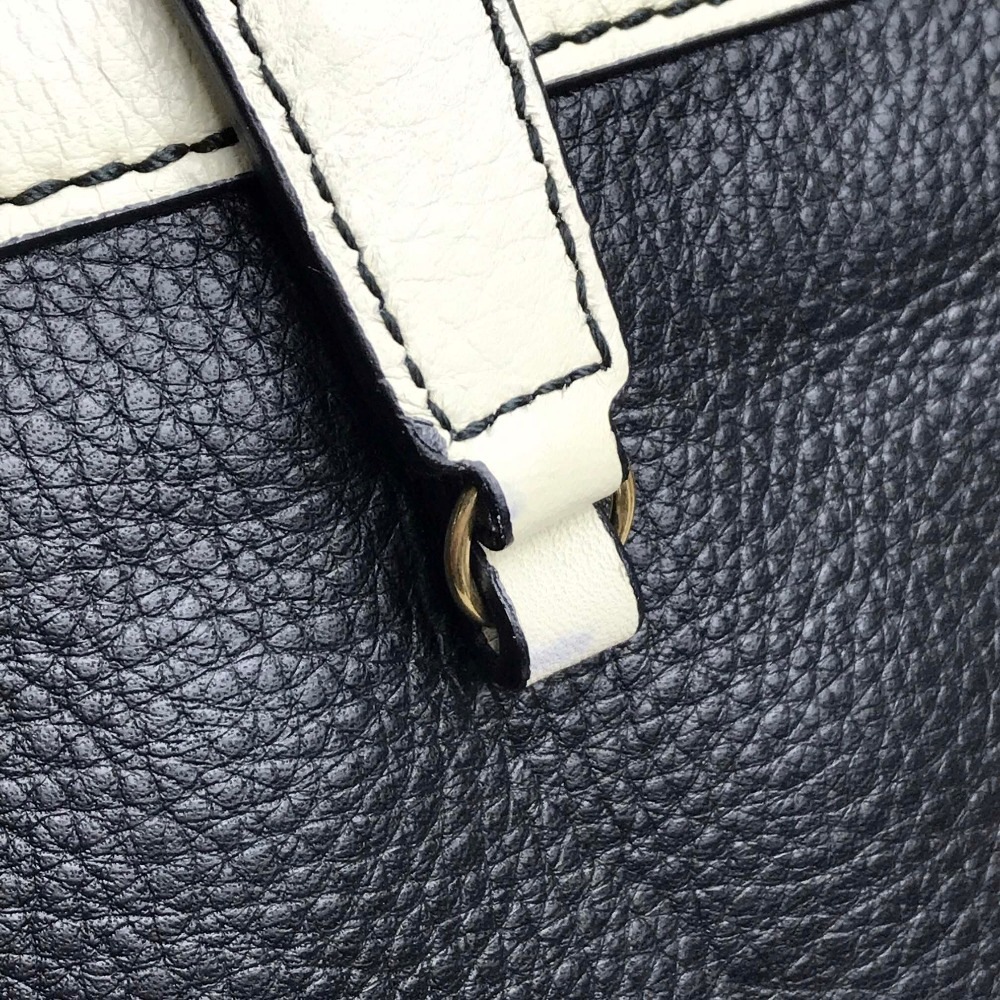 YVES SAINT LAURENT イヴサンローラン トートバッグ 274764 トートバッグ カバン レディースバッグ レザー ブラックホワイト