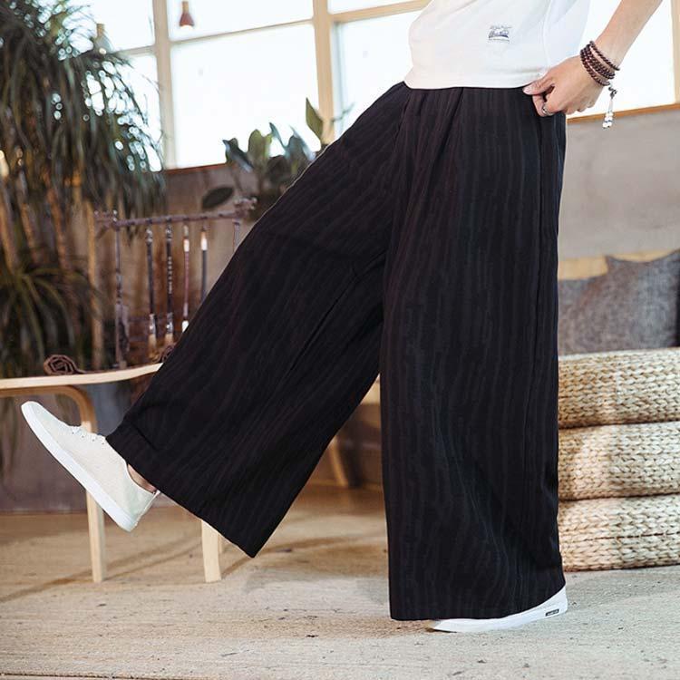 ワイド パンツ ウエストゴム メンズ リネン 麻 夏 レディース ユニセックス イージーパンツ 麻パンツ ウエストゴム シェフパンツ バギーパンツ ワ