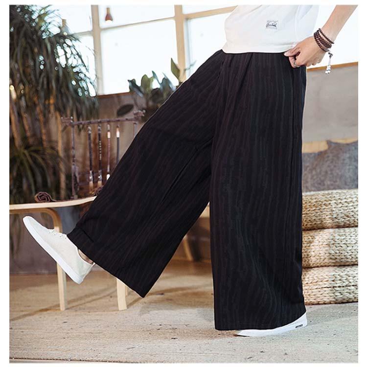 ワイド パンツ ウエストゴム メンズ リネン 麻 夏 レディース ユニセックス イージーパンツ 麻パンツ ウエストゴム シェフパンツ バギーパンツ ワ