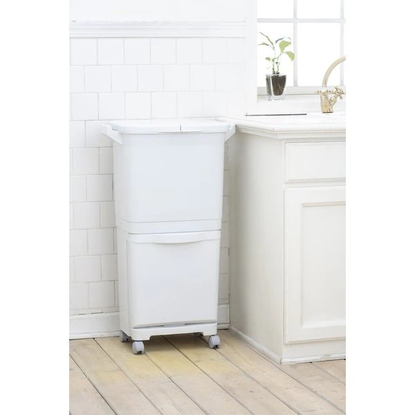 ごみ箱 縦型分類ワゴンペール 45L 3分割 北欧 インダストリアル ごみ箱 ダイニング キッチン