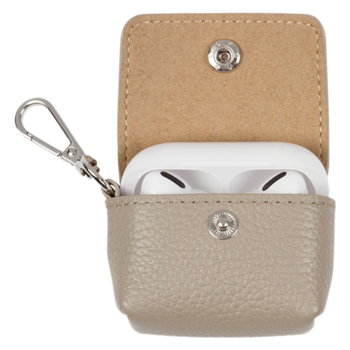 エアポッズ ケース カバー ポーチ グレージュ 46AVE エアポッズ ケース カバー ポーチ グレージュ 46AVE