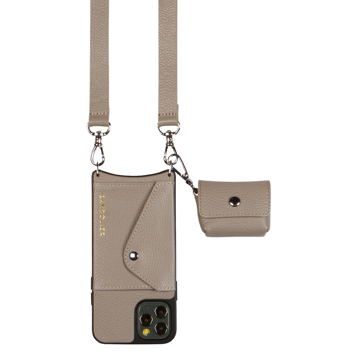 エアポッズ ケース カバー ポーチ グレージュ 46AVE エアポッズ ケース カバー ポーチ グレージュ 46AVE