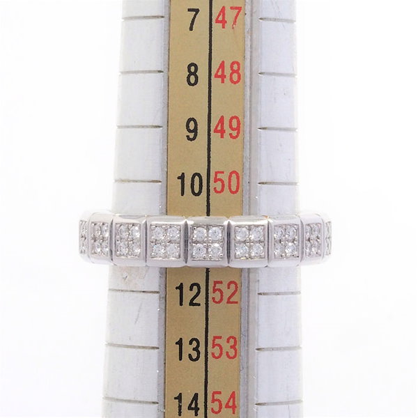 ショパール K18WG アイスキューブリング ダイヤモンド ハーフ10号 ショパール K18WG アイスキューブリング ダイヤモンド ハーフ10号