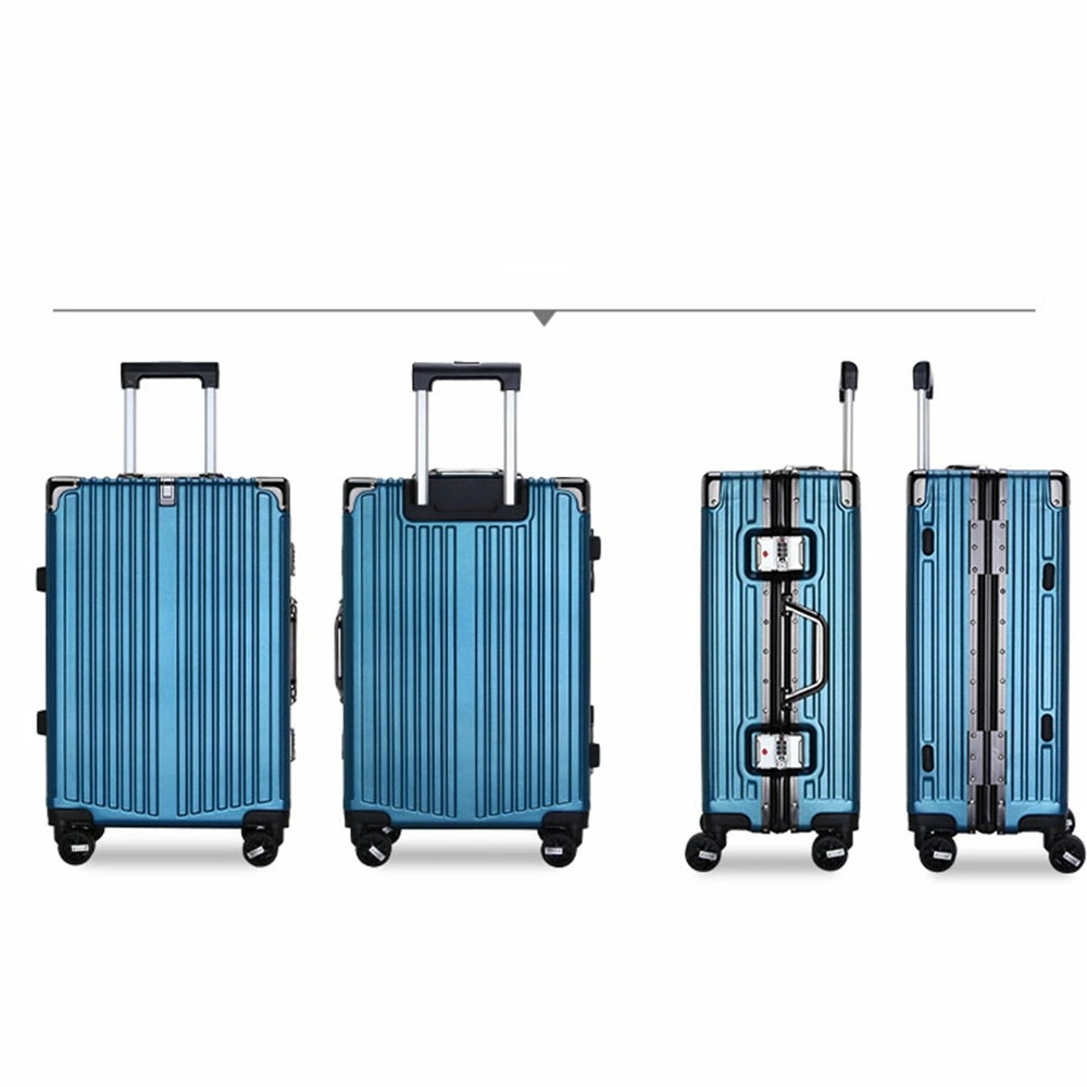 キャリーケース アルミフレーム 超軽量 耐衝撃 TSAロック付 ブルー