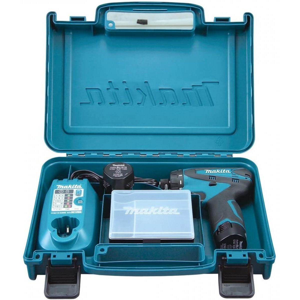 【在庫有・即納】マキタ makita 充電式ドライバドリル 10.8V 1.3Ah バッテリー2個付き DF030DWX 【在庫有・即納】マキタ makita 充電式ドライバドリル 10.8V 1.3Ah バッテリー2個付き DF030DWX