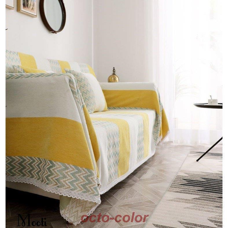 【ROSEBLINK】マルチカバー ソファー 肘あり 長方形 ベッド カバー ニット ソファーカバー 1/2/3人掛け カバー ファブリック ソファ ひざ掛け チェアカバー 毛布 多機能