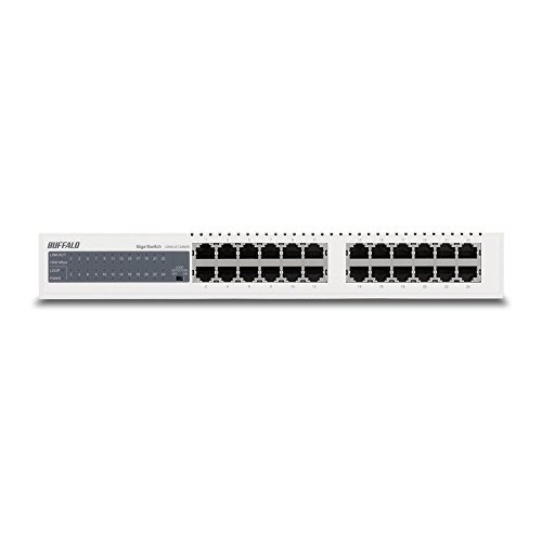 バッファロー BUFFALO Giga対応 金属筺体 電源内蔵 24ポート ホワイト スイッチングハ