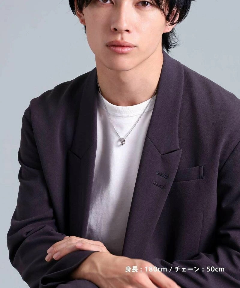 ネックレス メンズ レディース 限定展開 LH-1 タテガミ ダブルリング フラグメント アイコン サージカルステンレス316L LH-03NE069 【ネコポス】 ネックレス メンズ レディース 限定展開 LH-1 タテガミ ダブルリング フラグメント アイコン サージカルステンレス316L LH-03NE069 【ネコポス】