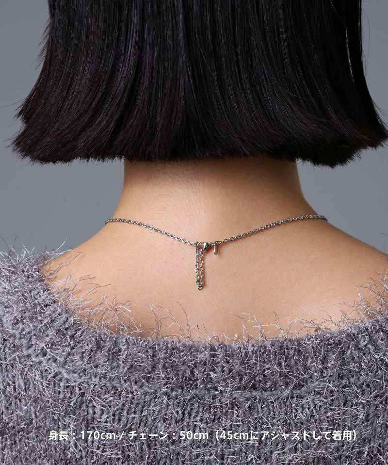 ネックレス メンズ レディース 限定展開 LH-1 タテガミ ダブルリング フラグメント アイコン サージカルステンレス316L LH-03NE069 【ネコポス】 ネックレス メンズ レディース 限定展開 LH-1 タテガミ ダブルリング フラグメント アイコン サージカルステンレス316L LH-03NE069 【ネコポス】