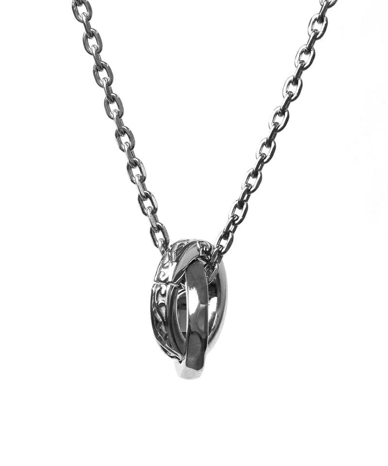 ネックレス メンズ レディース 限定展開 LH-1 タテガミ ダブルリング フラグメント アイコン サージカルステンレス316L LH-03NE069 【ネコポス】 ネックレス メンズ レディース 限定展開 LH-1 タテガミ ダブルリング フラグメント アイコン サージカルステンレス316L LH-03NE069 【ネコポス】