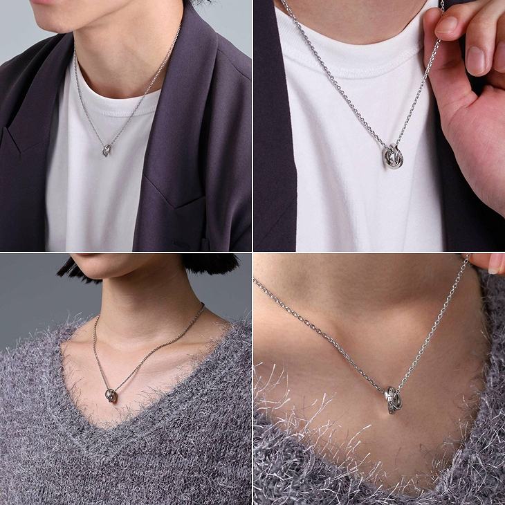 ネックレス メンズ レディース 限定展開 LH-1 タテガミ ダブルリング フラグメント アイコン サージカルステンレス316L LH-03NE069 【ネコポス】 ネックレス メンズ レディース 限定展開 LH-1 タテガミ ダブルリング フラグメント アイコン サージカルステンレス316L LH-03NE069 【ネコポス】