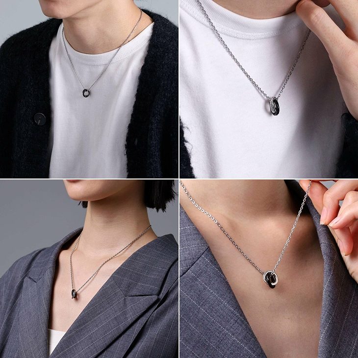 ネックレス メンズ レディース 限定展開 LH-1 タテガミ ダブルリング フラグメント アイコン サージカルステンレス316L LH-03NE069 【ネコポス】 ネックレス メンズ レディース 限定展開 LH-1 タテガミ ダブルリング フラグメント アイコン サージカルステンレス316L LH-03NE069 【ネコポス】