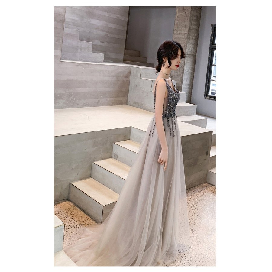 ウェディングドレス エンパイア レディース キラキラ　姫系ドレス 結婚式/二次会/成人式/パーティー/演奏会/発表会/撮影用/お嫁さん/披露宴/花嫁
