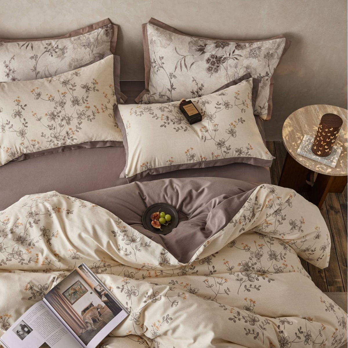 秋冬高級感コットン60 s研磨毛織プリント4点セット厚手保温全綿アメリカンシーツベッド笠カバー 秋冬高級感コットン60 s研磨毛織プリント4点セット厚手保温全綿アメリカンシーツベッド笠カバー