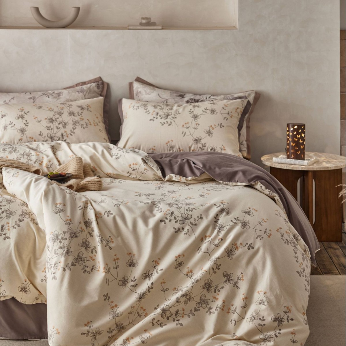 秋冬高級感コットン60 s研磨毛織プリント4点セット厚手保温全綿アメリカンシーツベッド笠カバー 秋冬高級感コットン60 s研磨毛織プリント4点セット厚手保温全綿アメリカンシーツベッド笠カバー