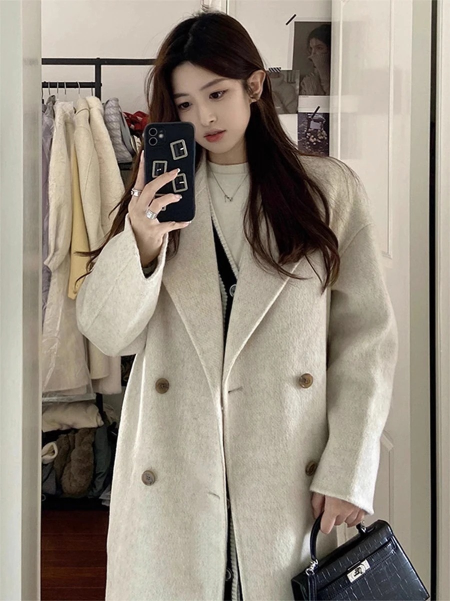 アウターチェスターコート新作 カシミヤ & ウール ノーカラー コート ウールコート カシミア カシミヤ ウール ロングコート ノーカラーコート ドロップショルダー アウター レディース 高 品 質大 アウターチェスターコート新作 カシミヤ & ウール ノーカラー コート ウールコート カシミア カシミヤ ウール ロングコート ノーカラーコート ドロップショルダー アウター レディース 高 品 質大