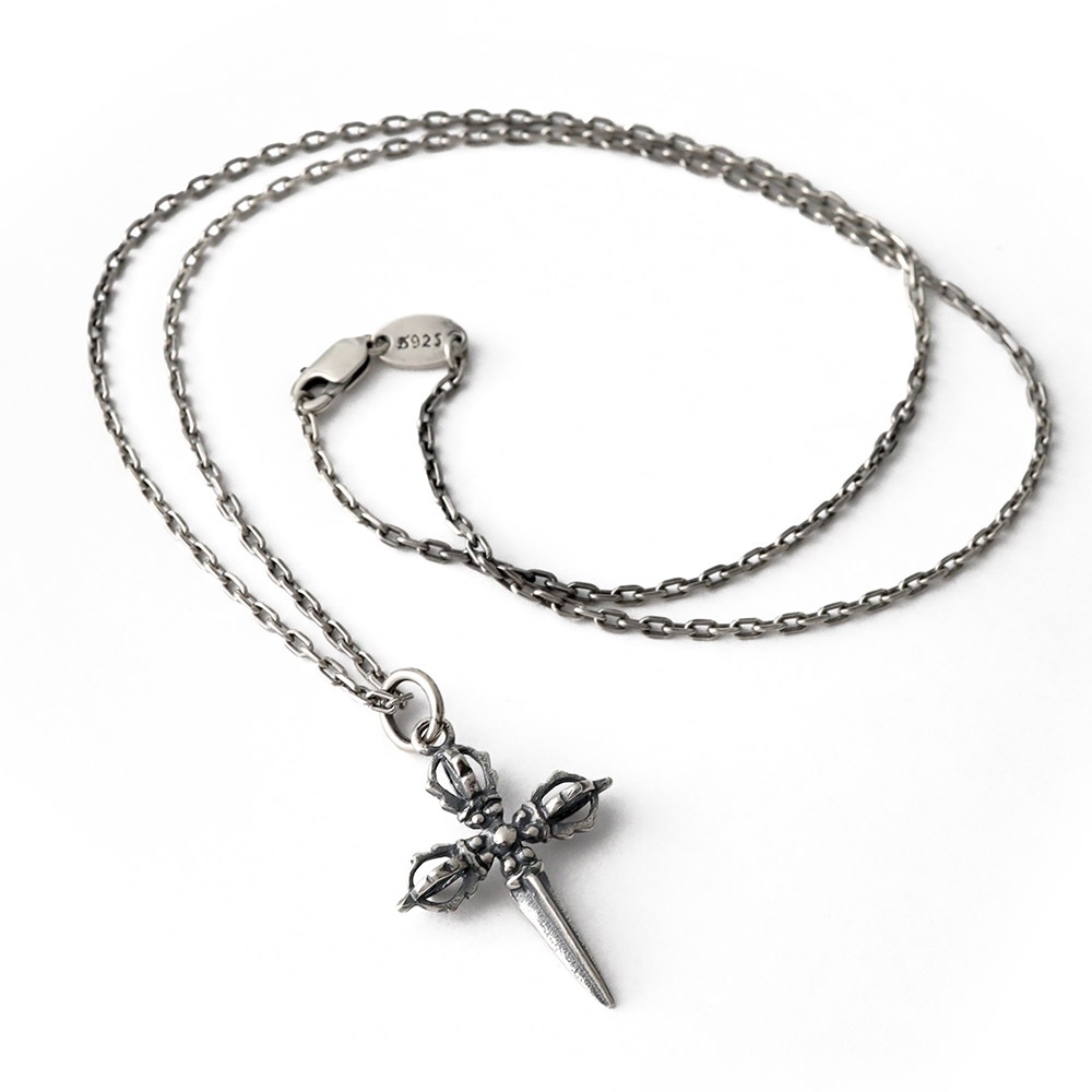 925 十字五鈷杵ネックレス [ns129]