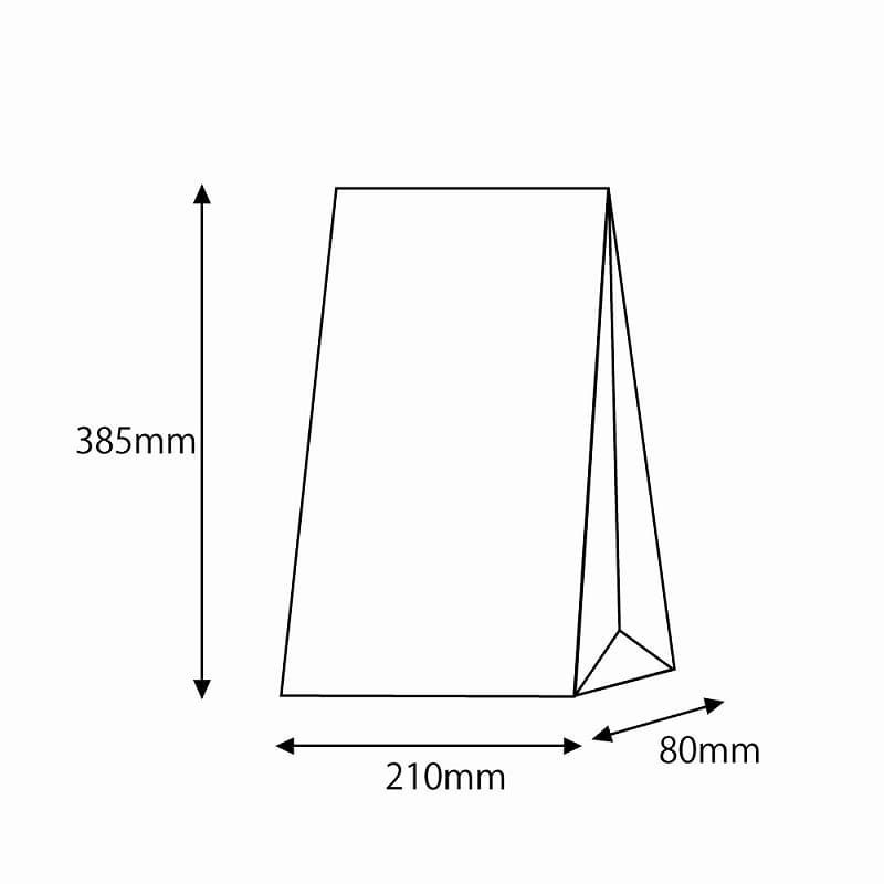 （まとめ買い）シモジマ HEIKO 紙袋 角底袋 ファンシーバッグ 4才 ローザ 100枚 幅210xマチ80x高385mm 002650400 [x3セット]