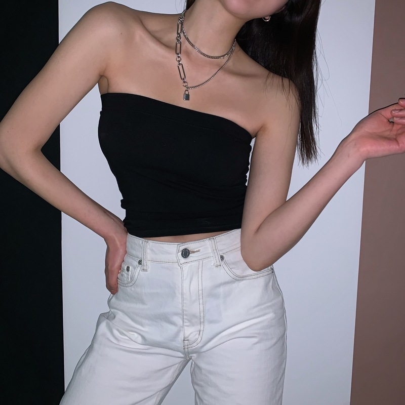(2セット) Rock Halfchain Layered Necklace 韓国人気