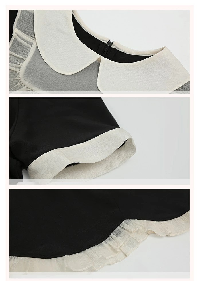 おすすめランキングL～6L1色ブラック 膝下丈 ロング丈 大きいサイズ ワンピース お嬢様 ワンピ クラシカル 学生 ロリータ ゴスロリ レトロ コスプレ 制服 イベント アイドル 衣装ぽっち