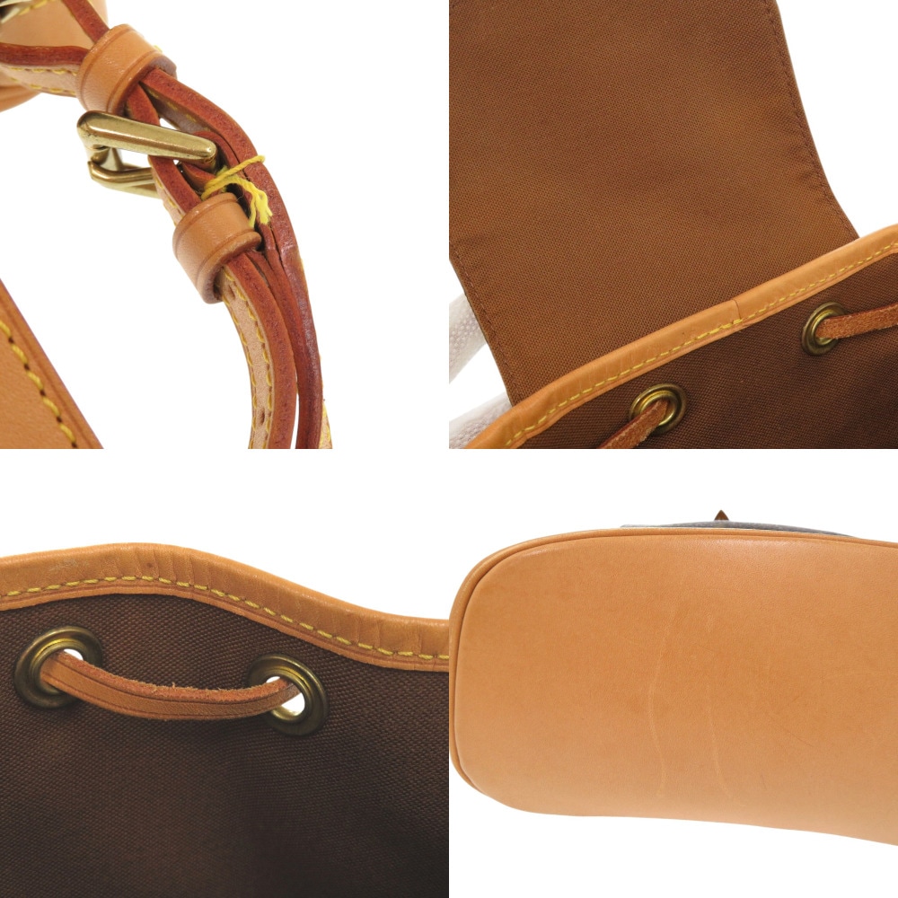 美品 ミニモンスリ モノグラム M51137 リュック・デイパック モノグラムキャンバス/モノグラムキャンバス ブラウン LV 0343【中古】 レディース