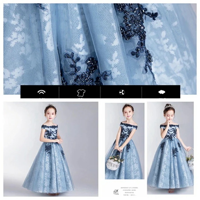【大人気 急速出荷】【刺繍柄＆ビジュー付き】子供ドレス 発表会 ドレス ロングドレス ジュニア ドレス 子ども 子供 キッズ フォーマルドレス パーティードレス 子供 リボンドレス ノースリーブ 結婚