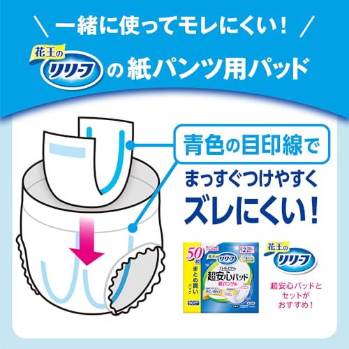 【ケース販売】リリーフ パンツタイプ 上げ下げらくらくうす型パンツ ４回分【ADL区分:介助があれば歩ける方】Ｍ－Ｌ３０枚×２パック 大人用おむつ